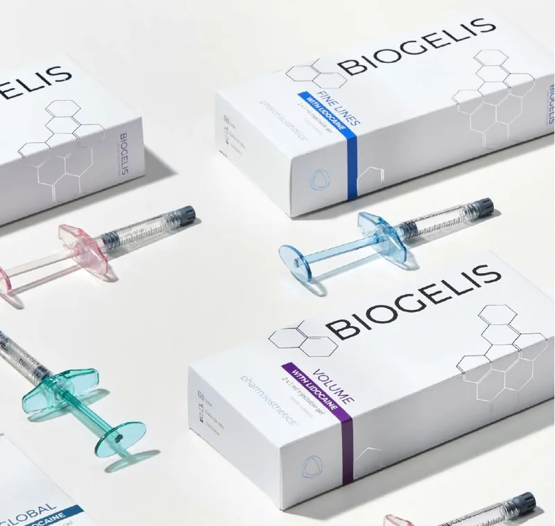 Caixas e seringas da linha Biogelis